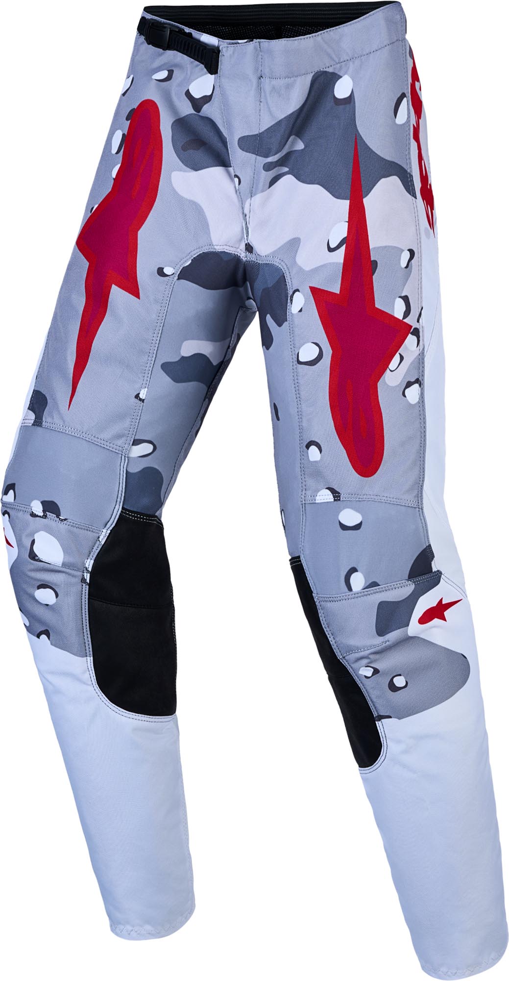 Alpinestars Fluid Lone Jugend Motocross Hose grau/weiß/rot 22 Abbildung 1