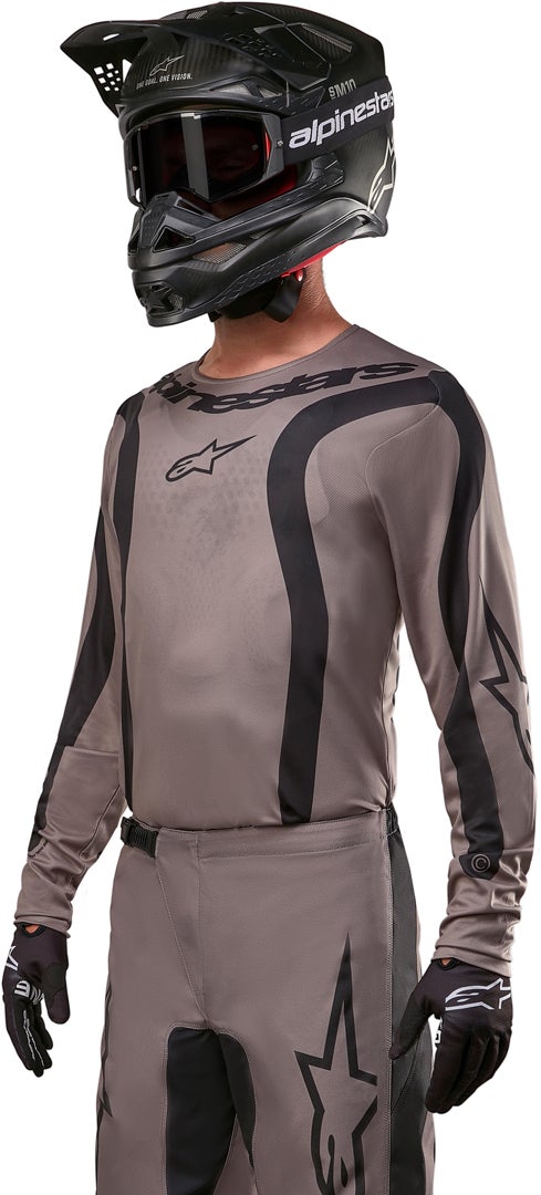 Alpinestars Fluid Lurv Motokrosový dres Hnědá/černá M Obrázek 4