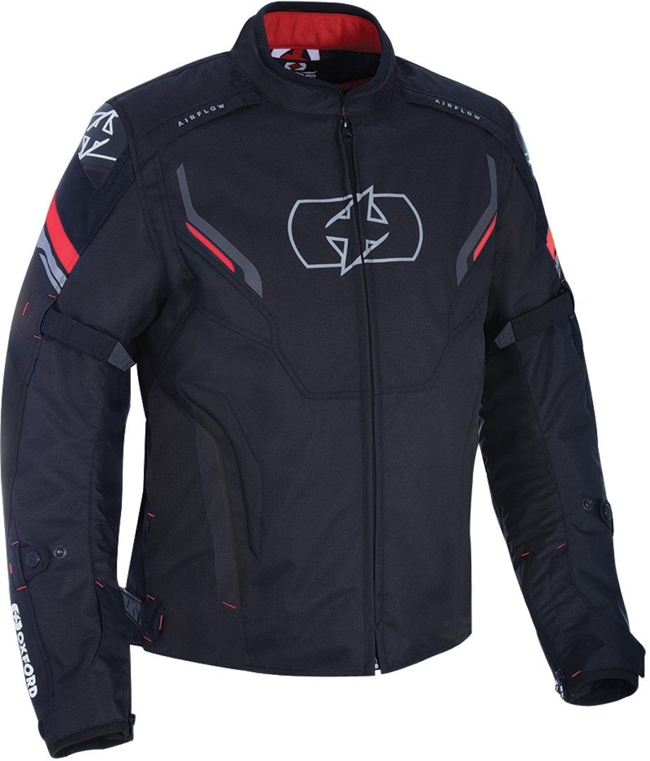 Oxford Melbourne 3.0 Motorcycle Textile Jacket black/red S Figure 1