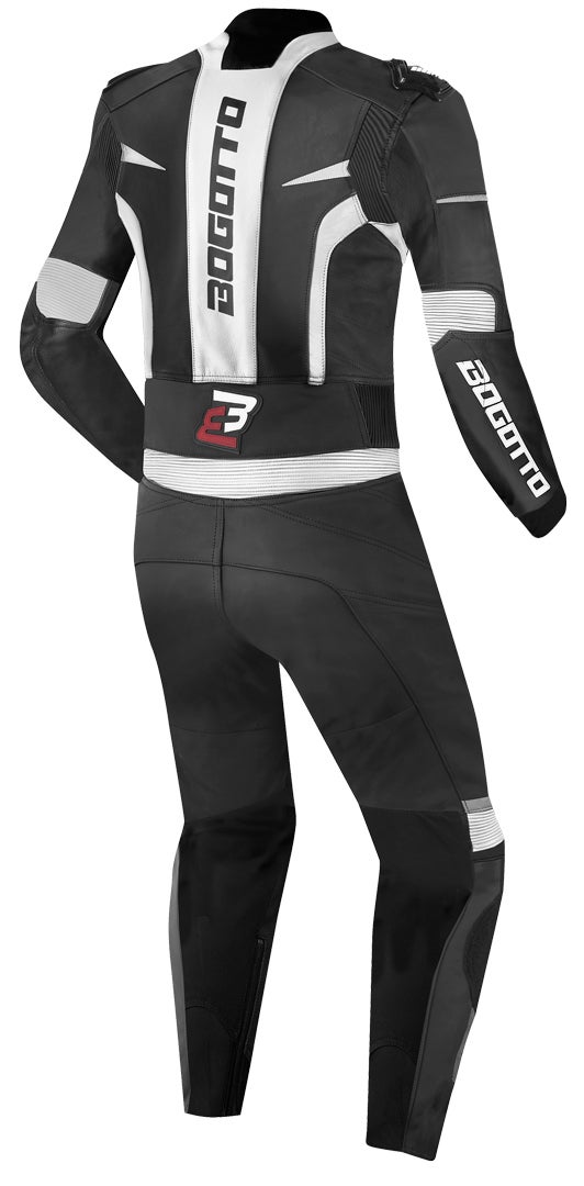 Bogotto Misano Two Piece Motorcycle Leather Suit black/white 56 Figure 2