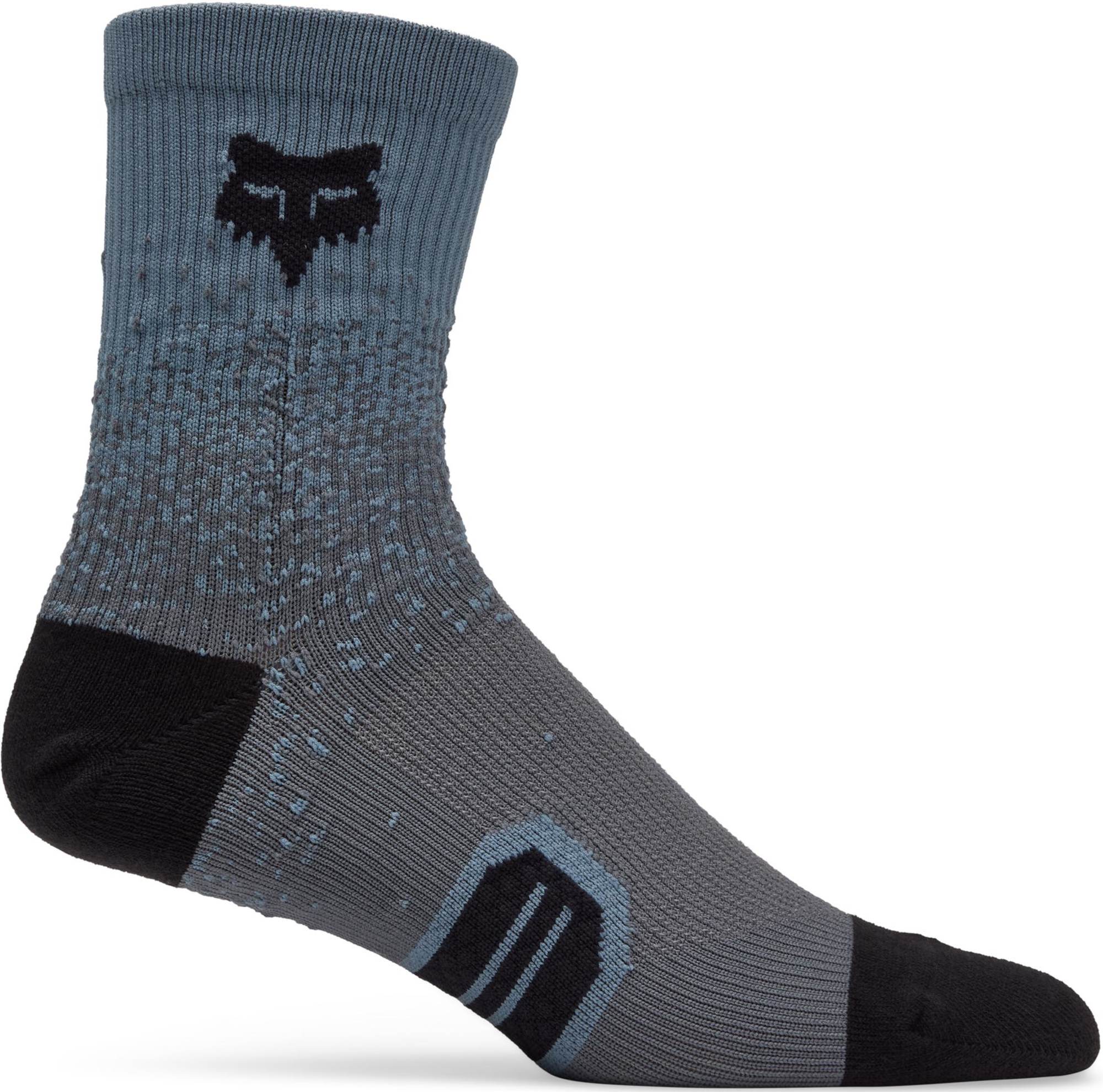 FOX 6" Ranger Fade Calcetines de bicicleta gris L/XL Figura 1