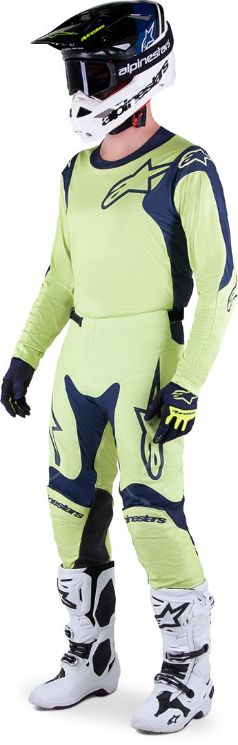 Alpinestars Racer Hoen Motorcross jersey Geel XL Figuur 3