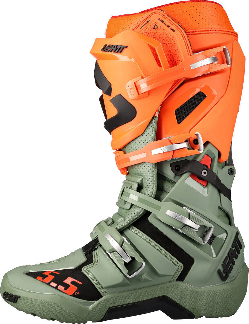 Leatt Moto 5.5 Flexlock Enduro Cizme de motocross măslinie/portocaliu 45,5 Figura 3