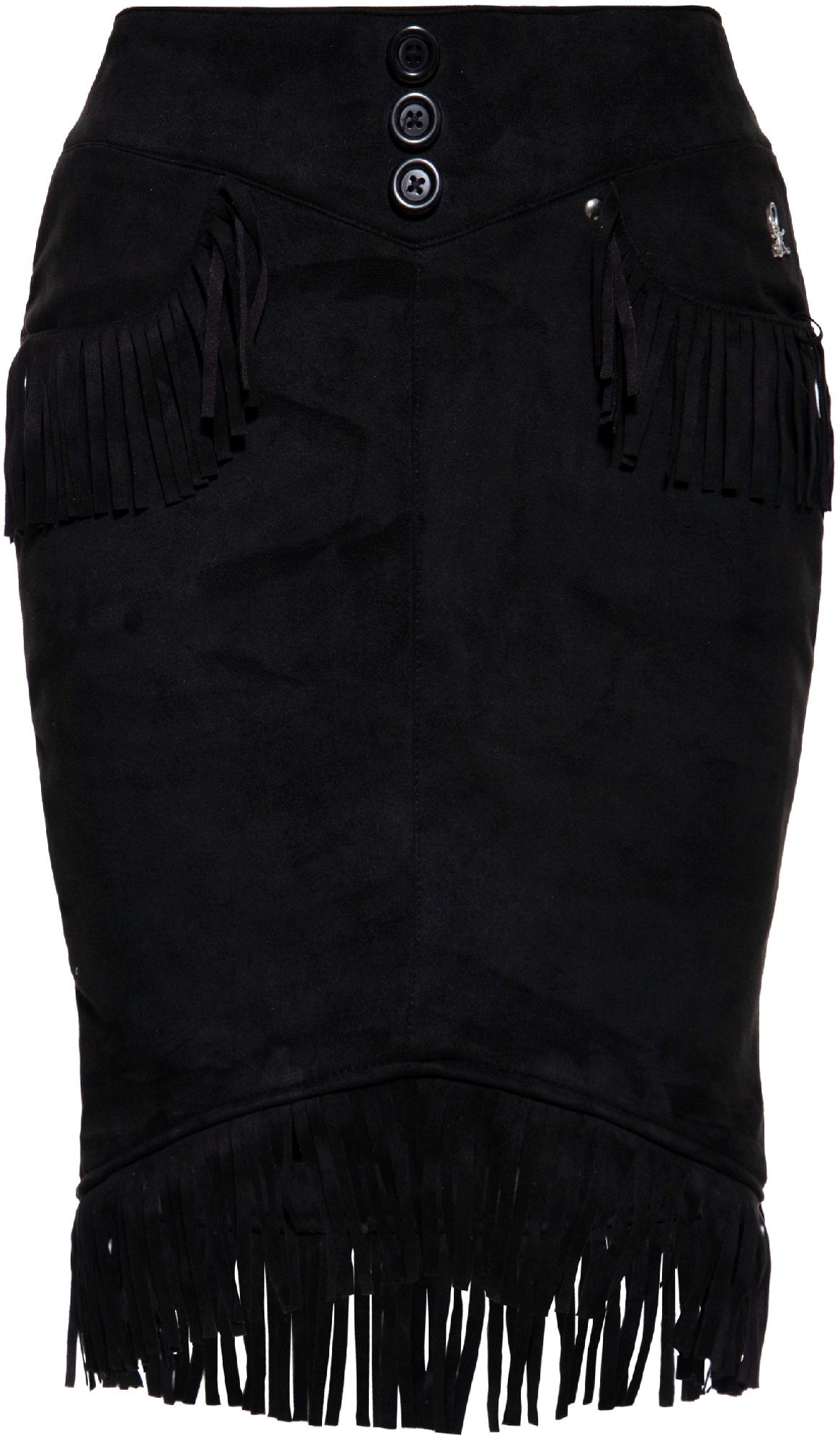 Queen Kerosin Western Ladies Skirt black L Figure 1