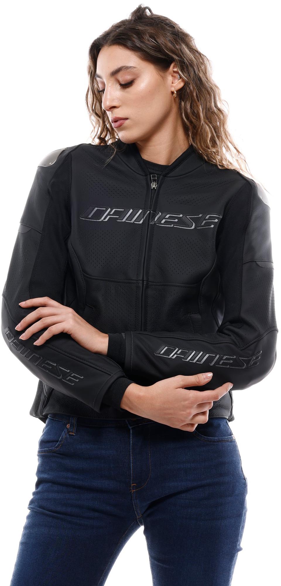 Dainese Racing 5 S26 geperforeerd dames motorleren jas 40 Figuur 3
