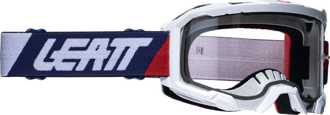 Leatt Velocity 4.5 Bold Ochelari de motocross Alb/Albastru Figura 1