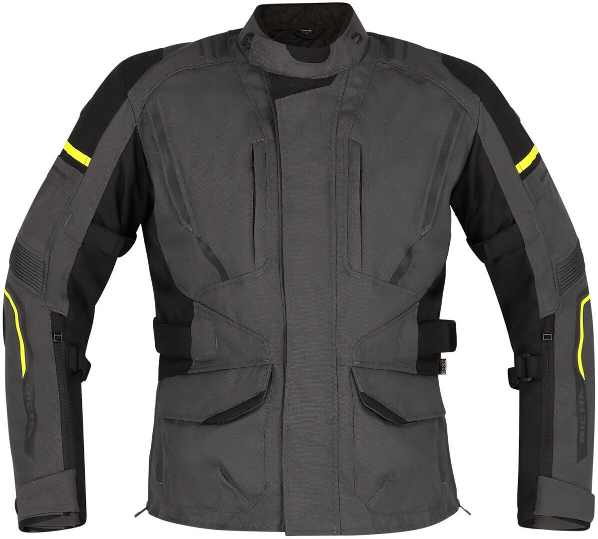 Richa Infinity 3 imperméable à l’eau dames moto textile veste Gris/Noir/Jaune L Figure 2