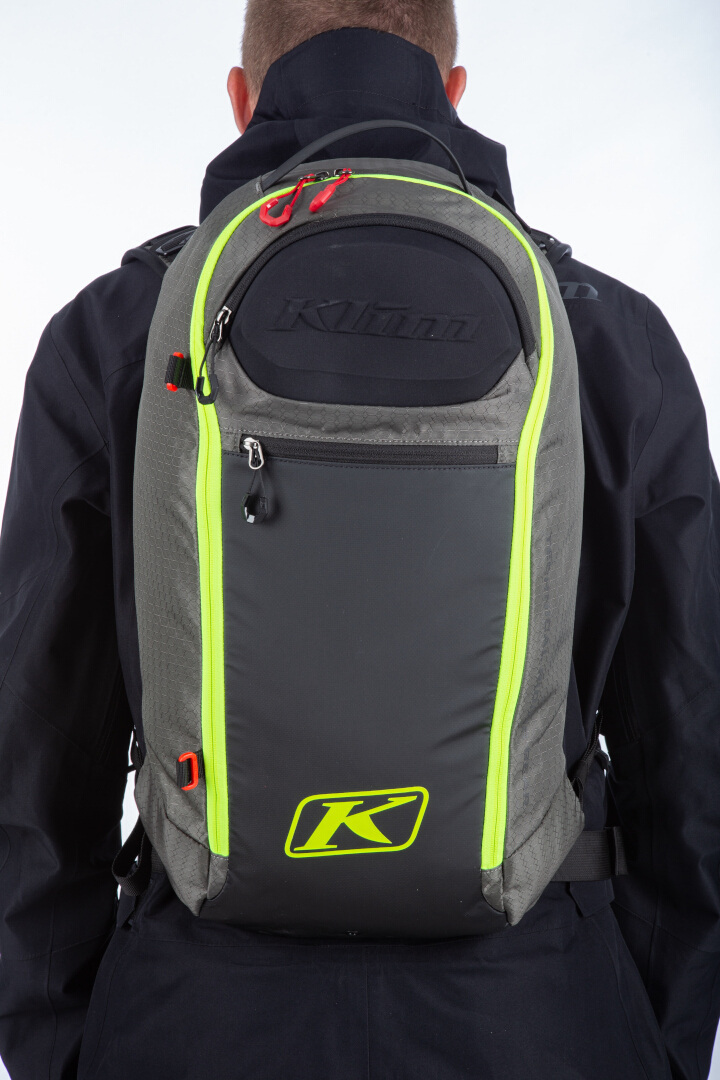 Klim Krew 16 2023 Rucsacul cu snowmobile Negru/gri/neon Figura 2