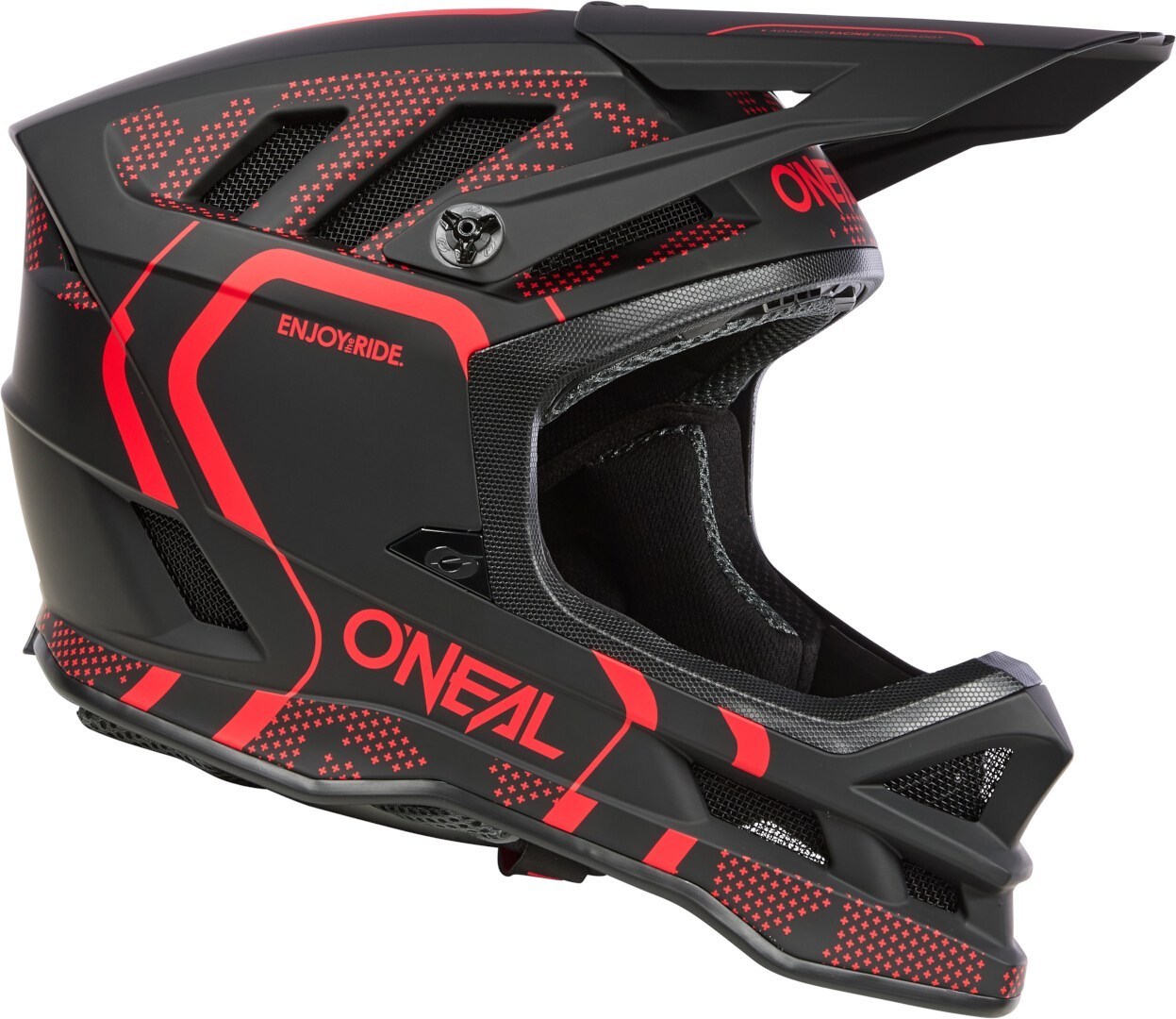Oneal Blade Polyacrylite Strike Capacete de Downhill preto fosco/vermelho M (57/58) Figura 6