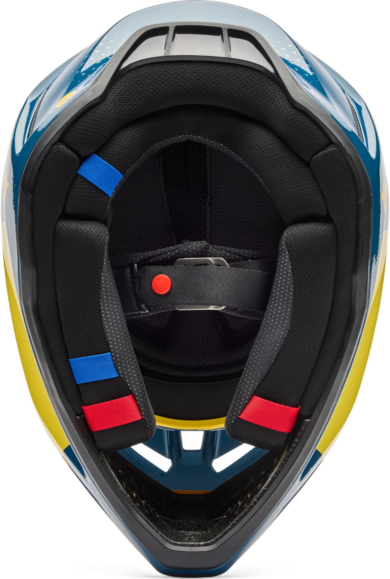 FOX V3 Tine Motocross Helmet blue/yellow S (55/56) Figure 6