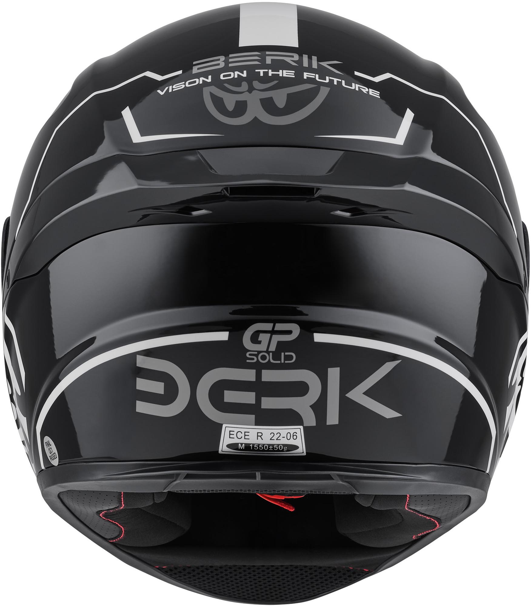 Berik FF867 Taruna Casco Blanco/negro/gris L Figura 3