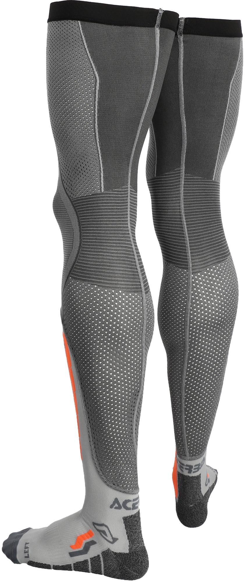 Acerbis X-Leg Vented Pro Motocross knestrømper grå/oransje XXL Figur 3