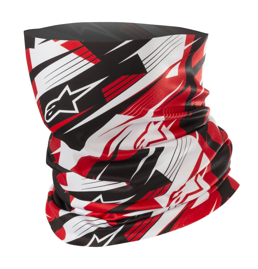Alpinestars Blurred Tube de cou noir/rouge Taille unique Figure 1