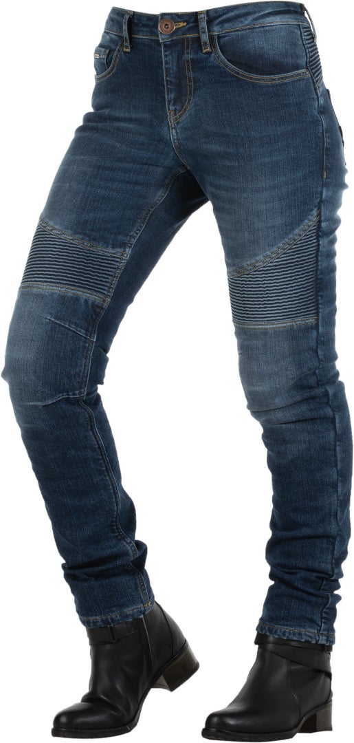 Overlap Imola Damer motorcykel jeans blå 34 Figur 1