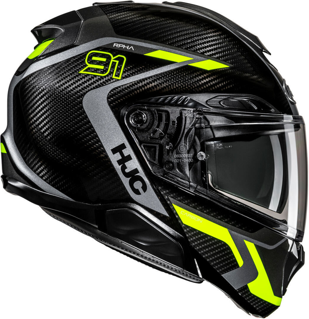 Side view of HJC RPHA 91 Carbon Lagos Helmet