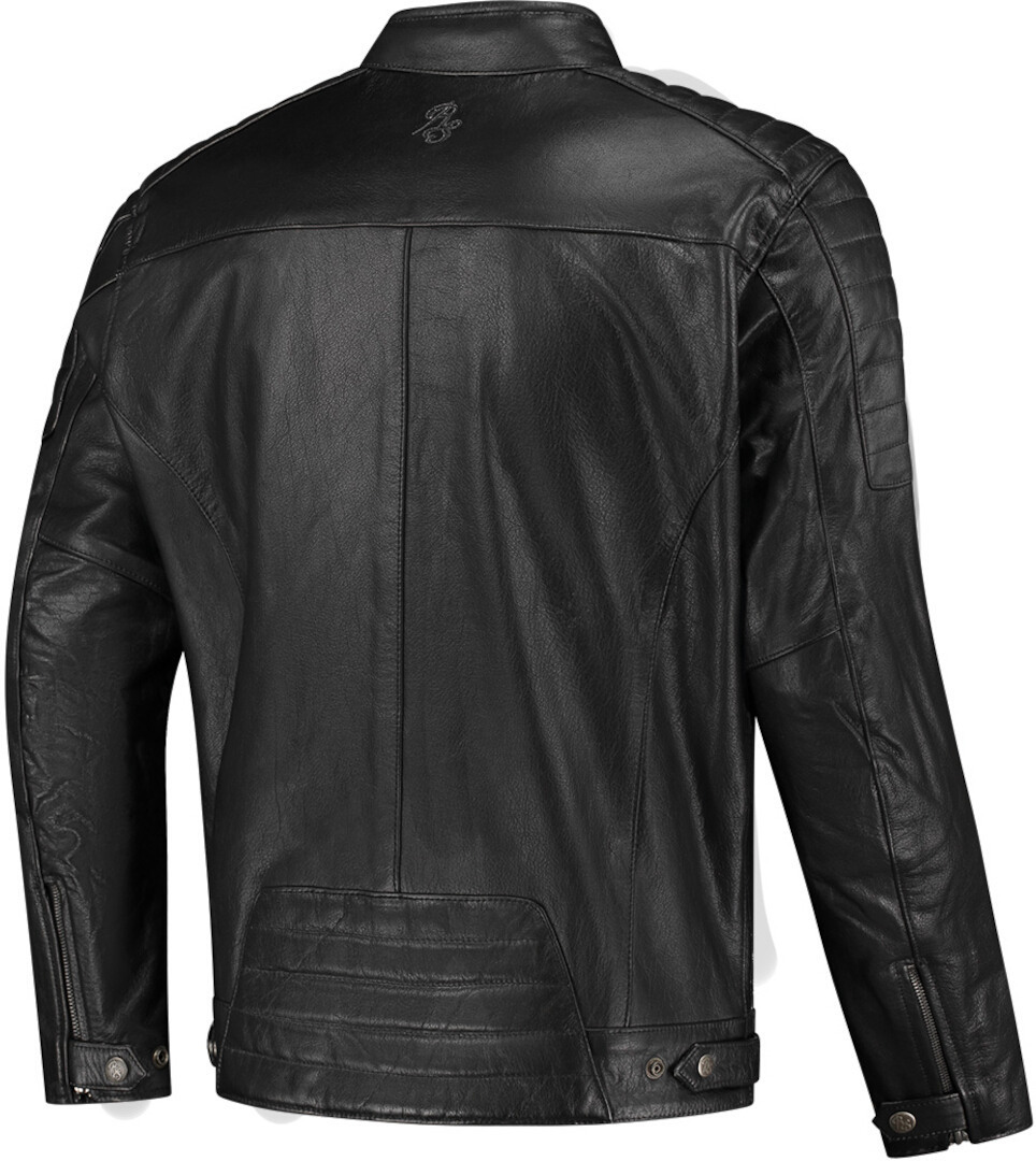 Rusty Stitches Cooper Blouson en cuir de moto noir XL Figure 2