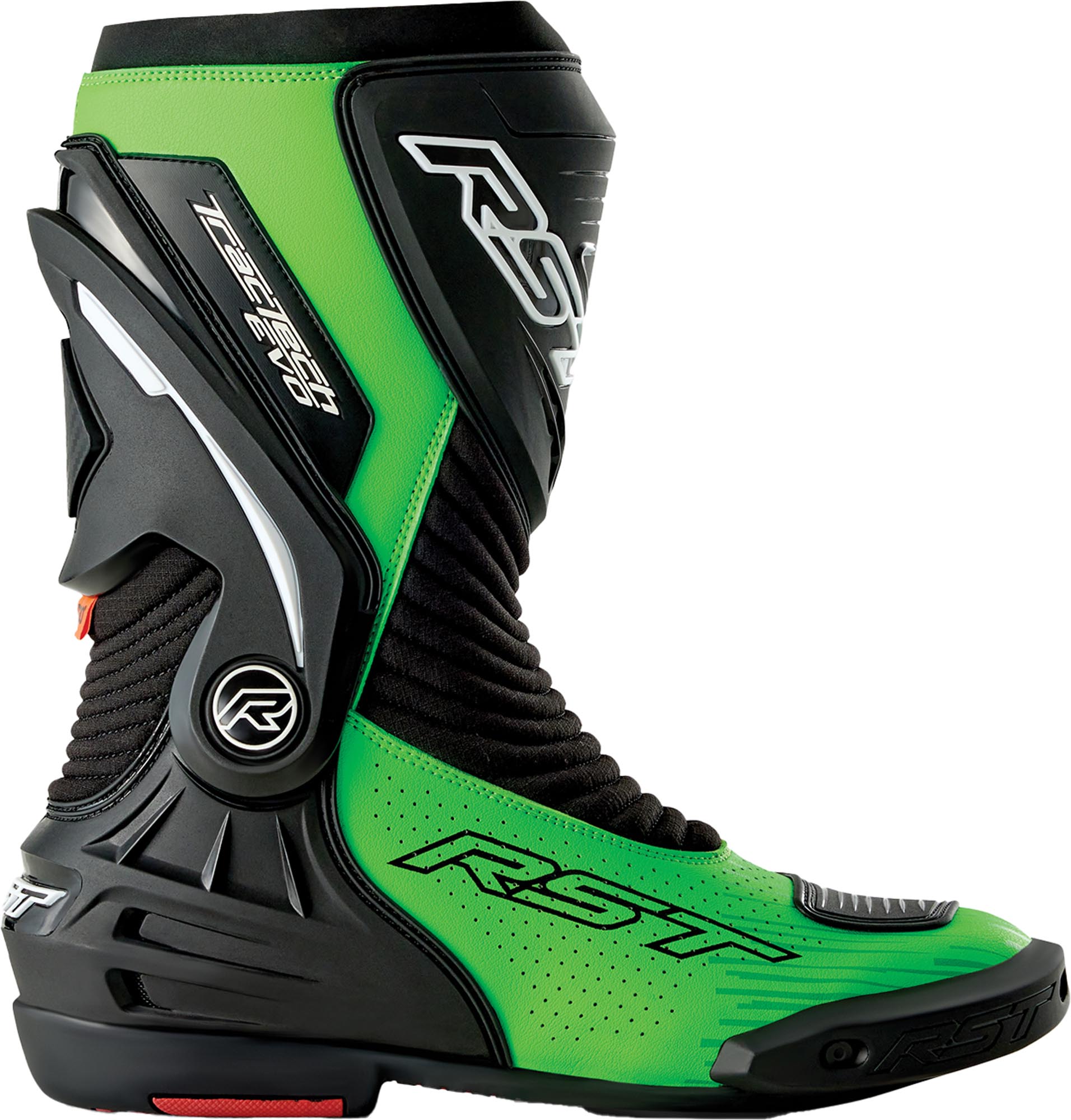 RST Tractech Evo D3O perforated Motorcycle Boots black/neon-green 41 Figure 1