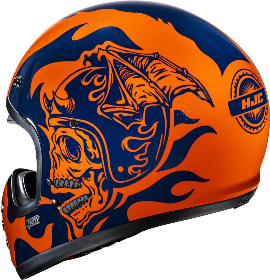 HJC V60 Flame Casco Arancione/blu L (58/59) Figura 4