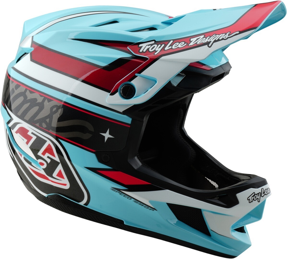 Troy Lee Designs D4 Mips Linear Polyacrylite Downhill Helm multi-coloured XL (60/61) Figure 4
