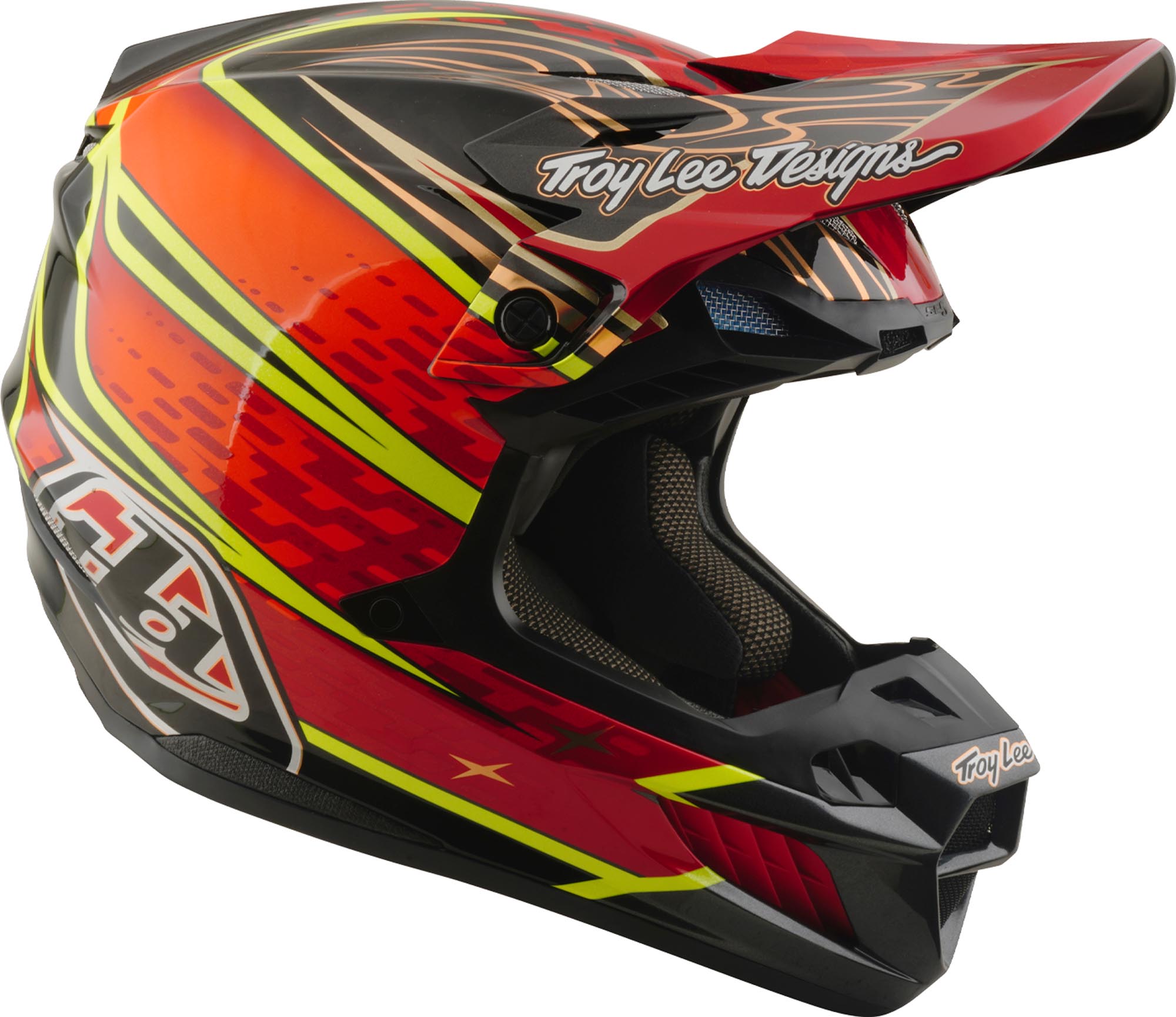 Troy Lee Designs SE5 Carbon MIPS Wings Motocross Helm M (57/58) Abbildung 2