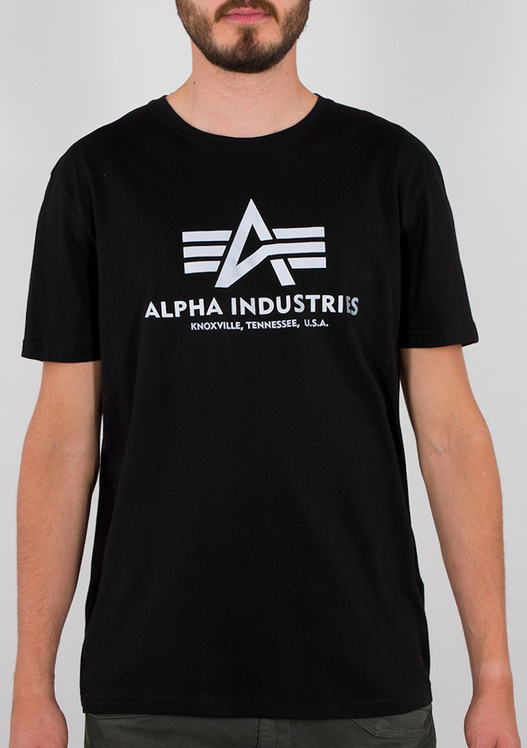 Alpha Industries Basic Reflective Print T-Shirt black XL Figure 1