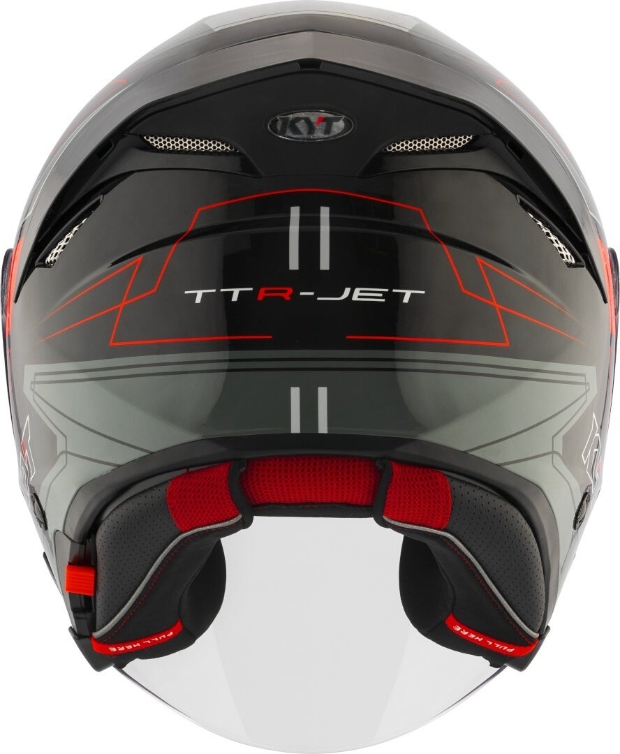 KYT TTR-Jet Led Jet hjelm sort/grå XL (60) Figur 2