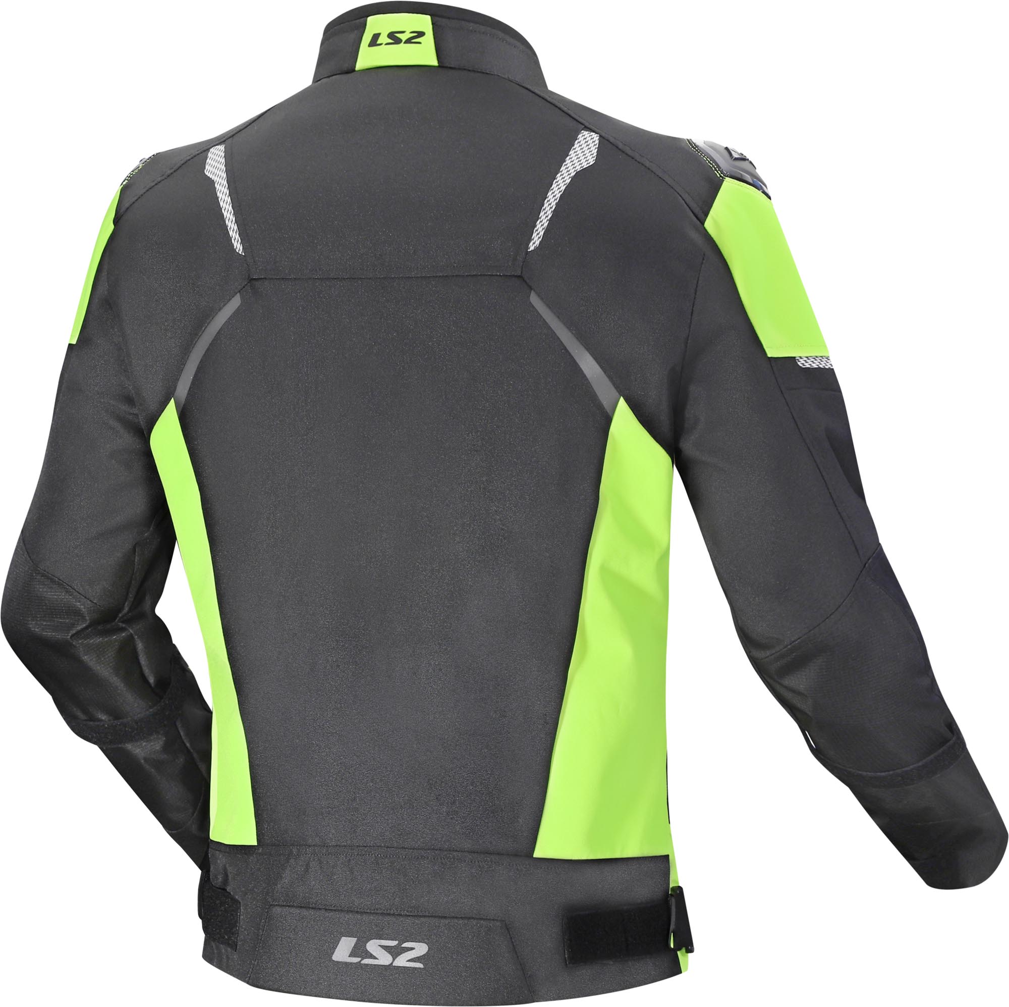 LS2 Zoom Veste textile moto imperméable noir/jaune M Figure 2