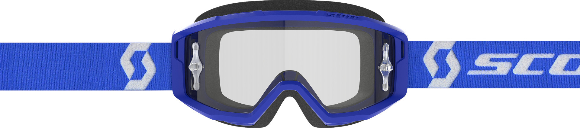 Scott Primal Clear Motocrossglasögon Blå/vit Figur 3
