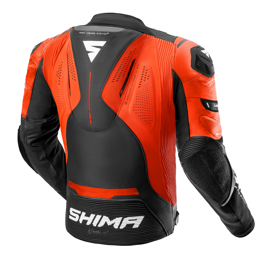 SHIMA Mission ST Motorcycle Leather Jacket red 58 Figure 2