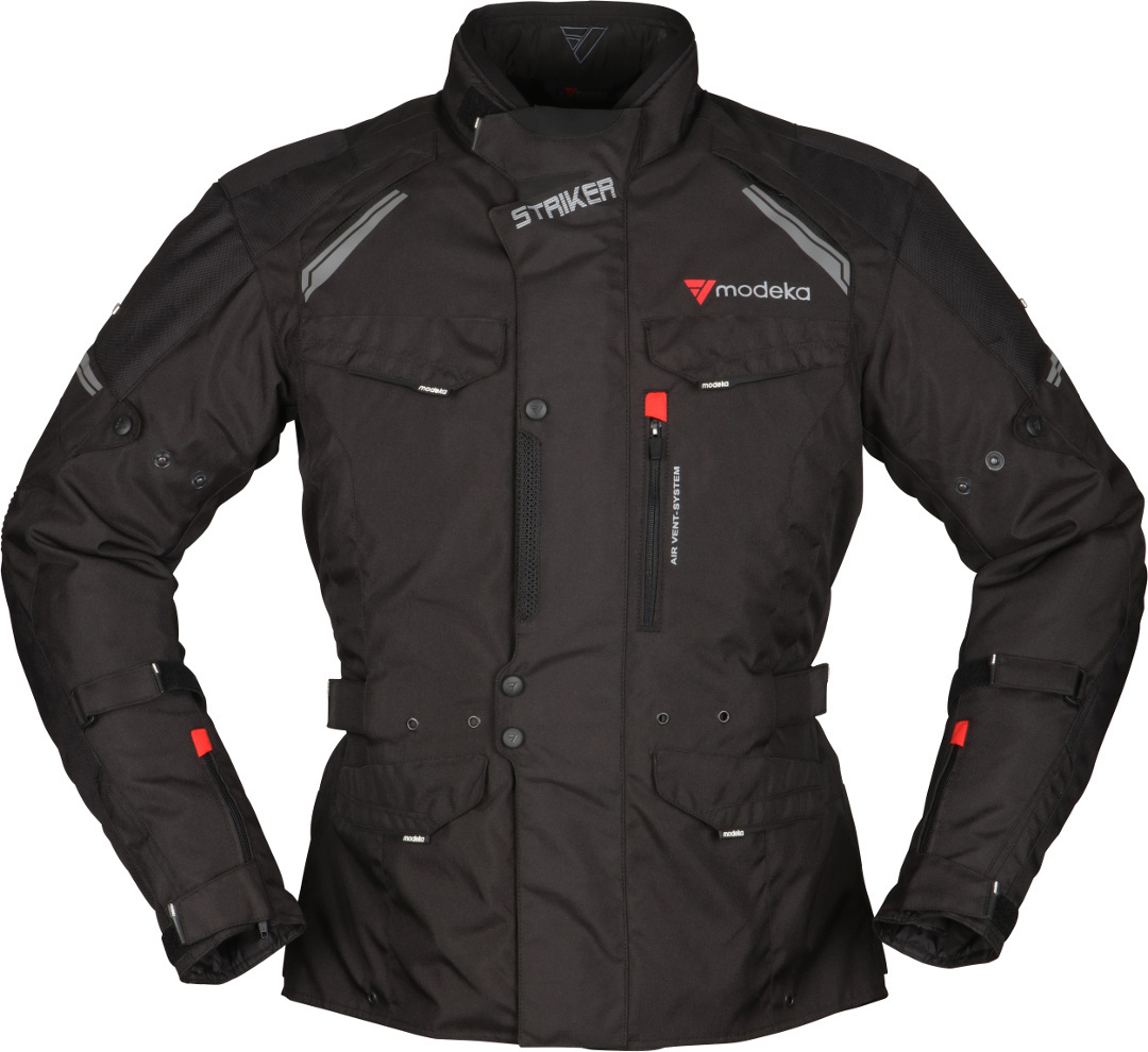 Modeka Striker II Pantaloni textile pentru motociclete negru Short 4XL Figura 1
