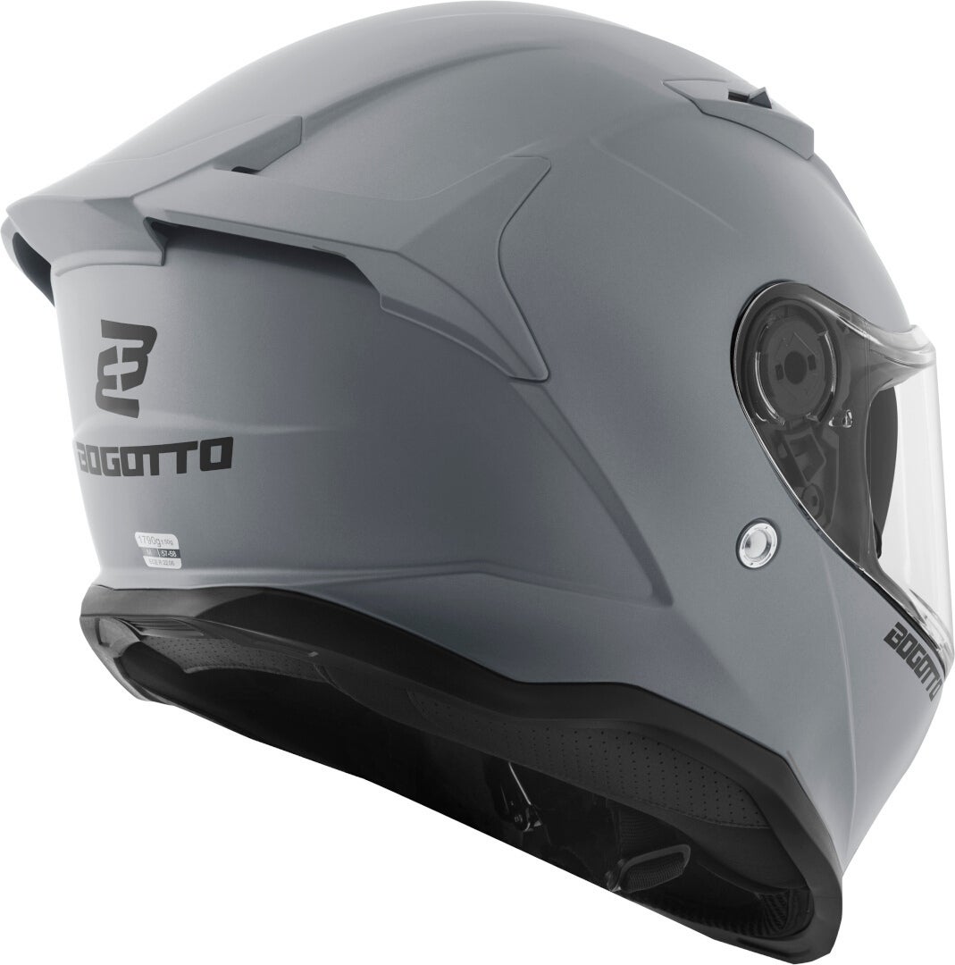 Bogotto H153 BT Bluetooth Helm hellgrau matt XL Abbildung 7