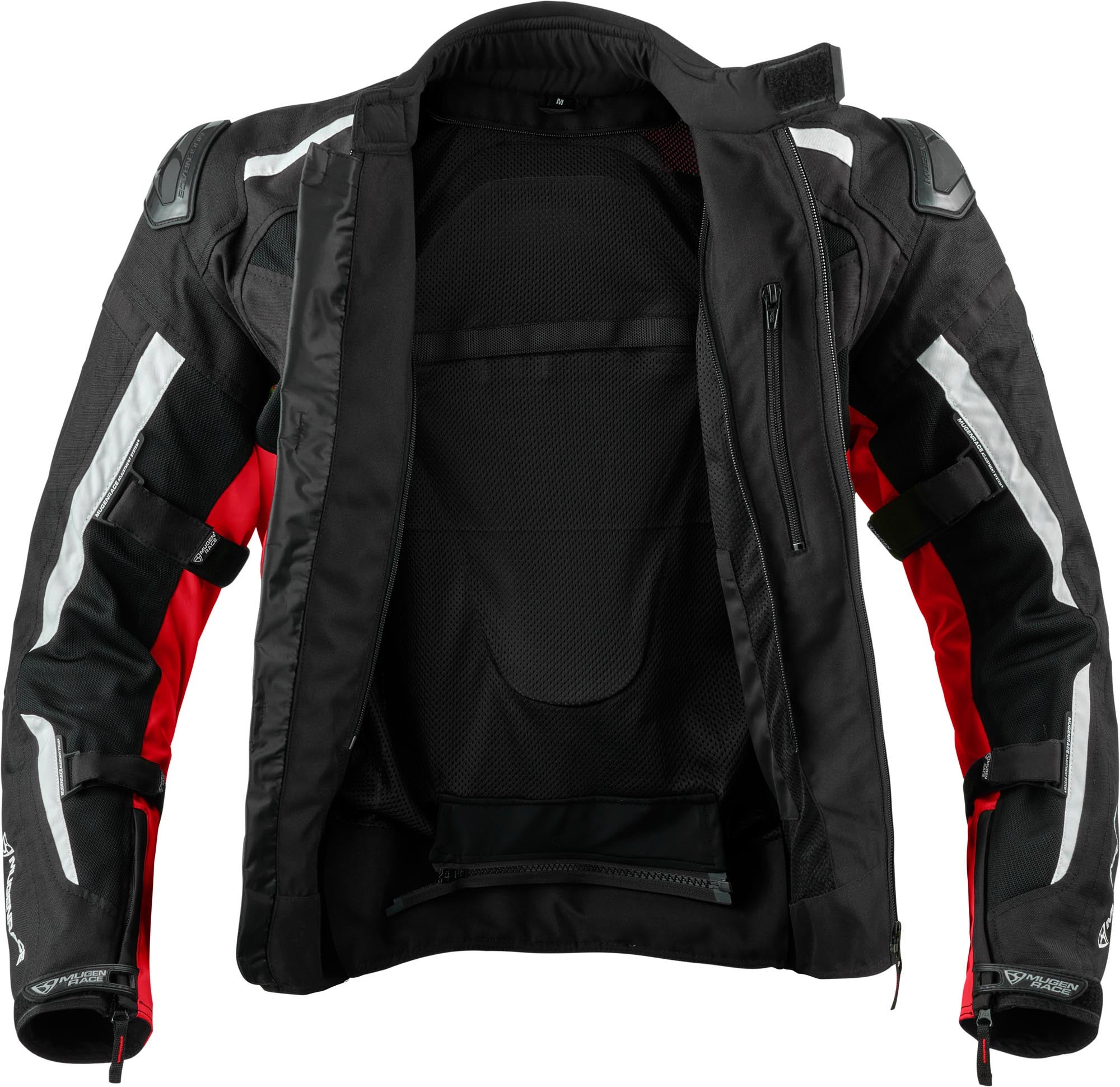 MUGENRACE Diavolo-1 waterproof Motorcycle Textile Jacket black/red/white L Figure 3
