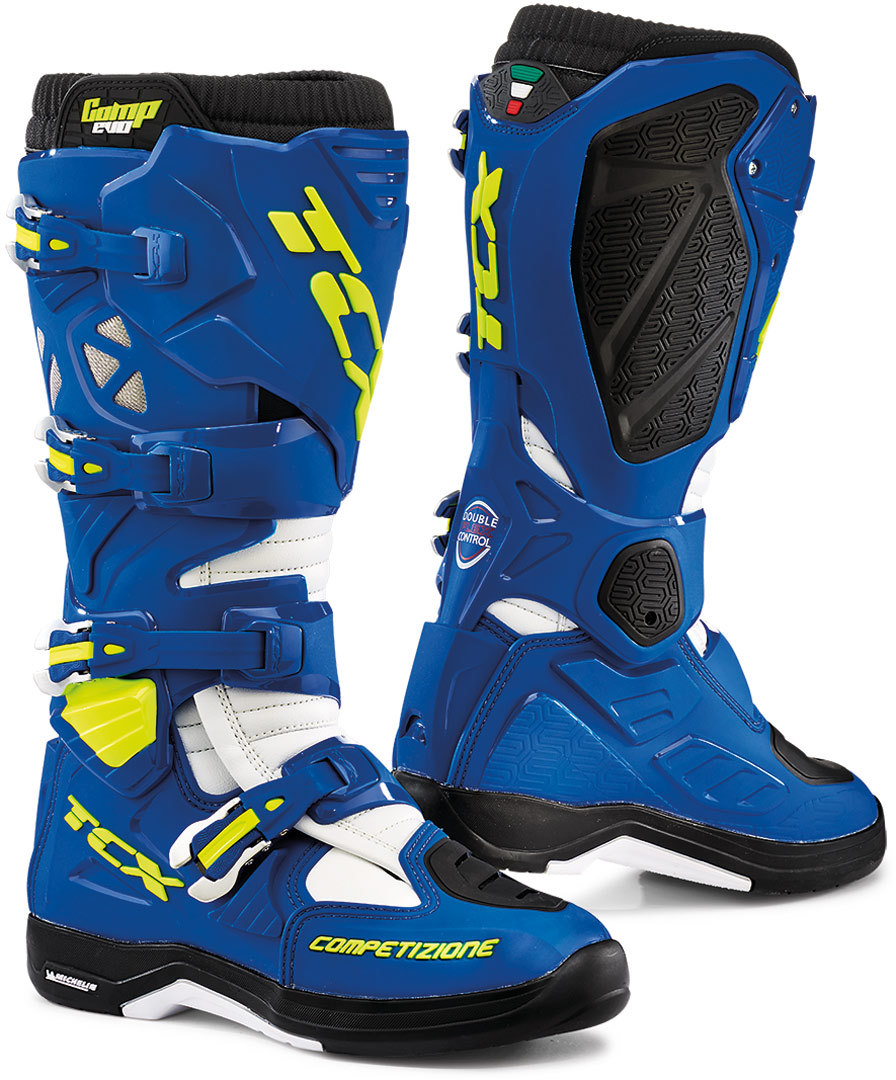 TCX Comp Evo 2 Michelin Motokrosové boty modrobílá 41 Obrázek 1