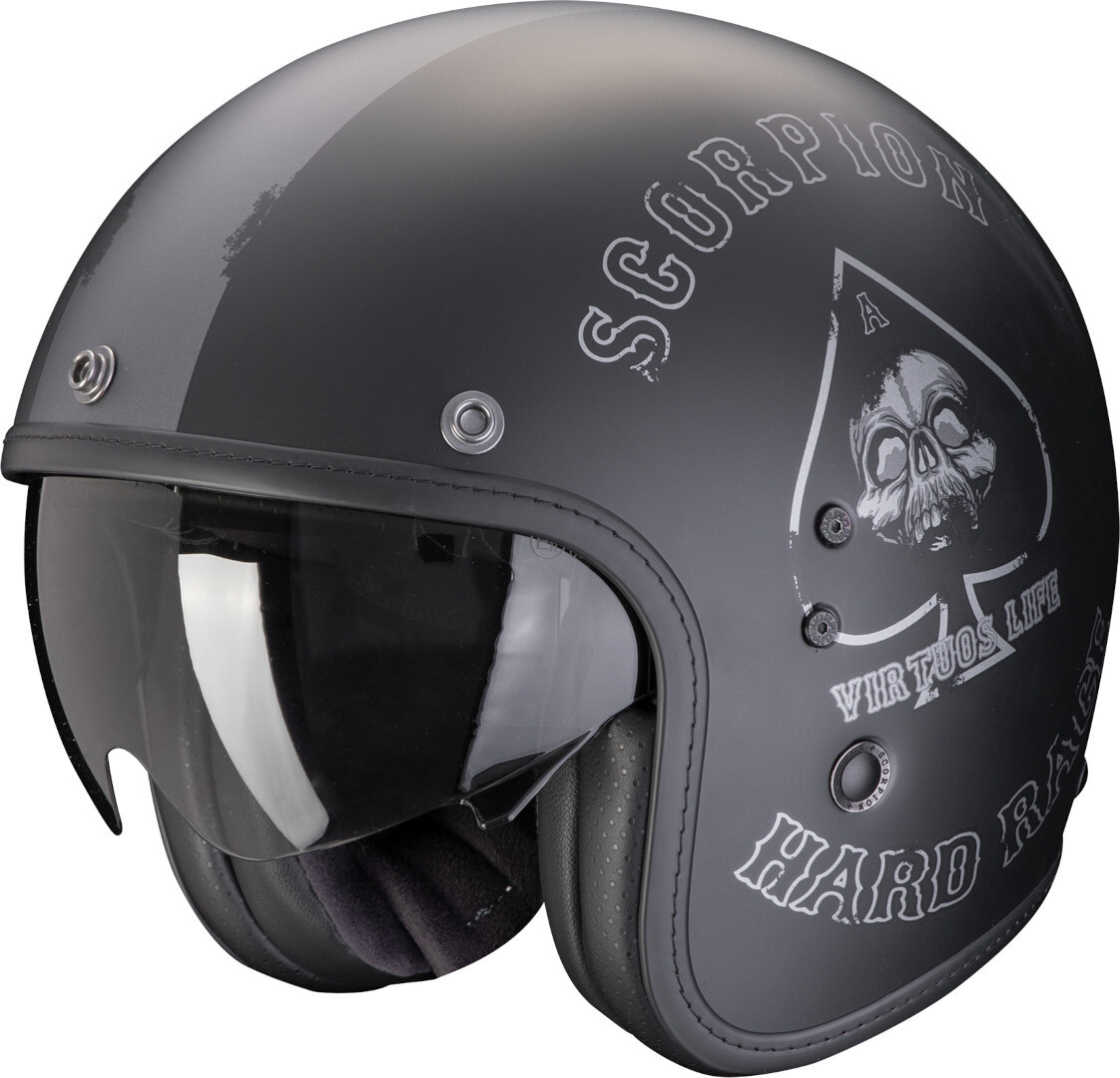 Scorpion Belfast Evo Spade Jet hjälm Svart matt/silver XXL (62/63) Figur 1