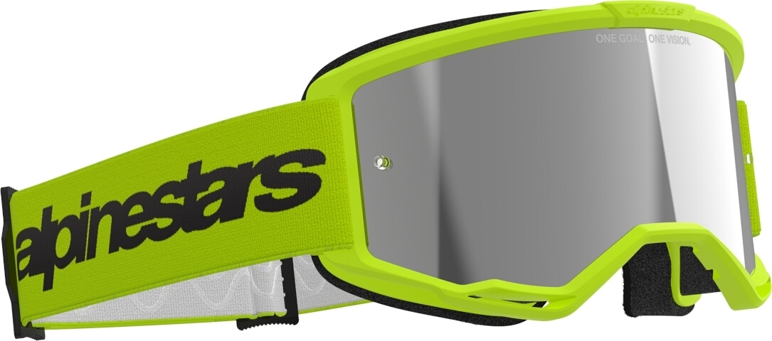 Alpinestars Vision 3 Wordmark Mirror Ochelari de motocross galben Figura 2