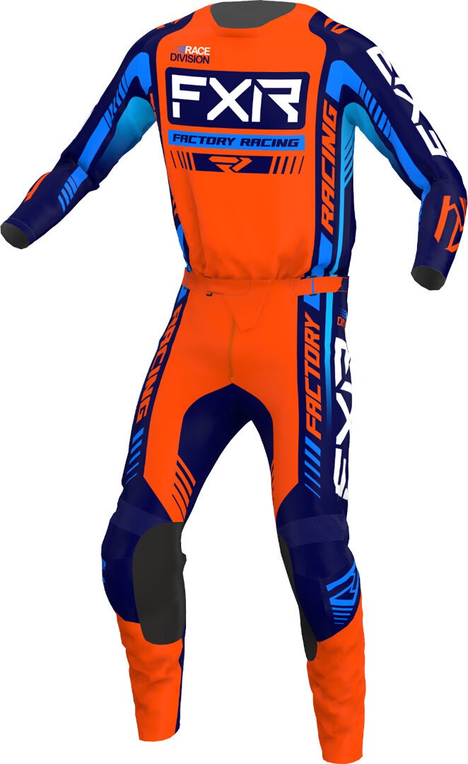 FXR Clutch Pro 2023 Motocross Pants orange/blue 30 Figure 3