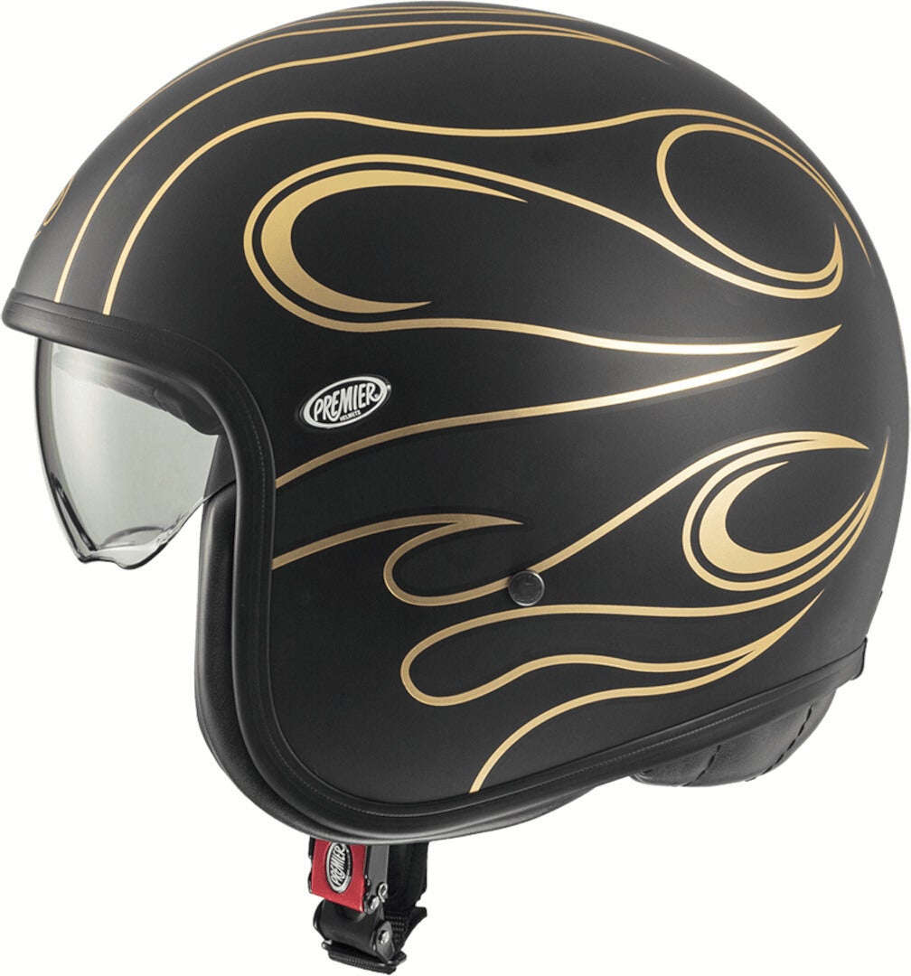Premier Vintage FR Chromed BM Capacete a jato preto/dourado L (59/60) Figura 4