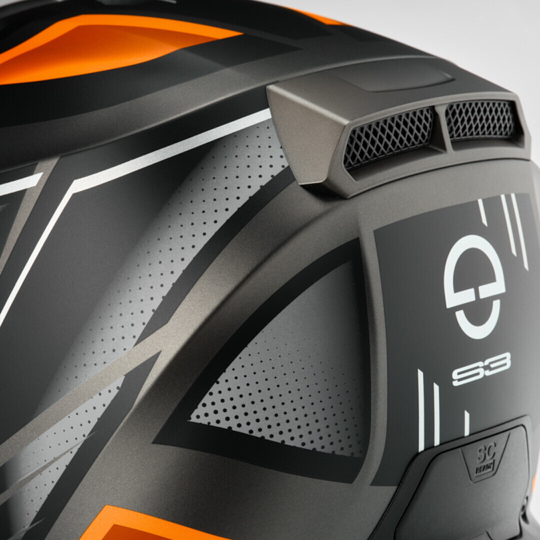 Schuberth S3 Storm Helmet grey/orange M (56/57) Figure 6