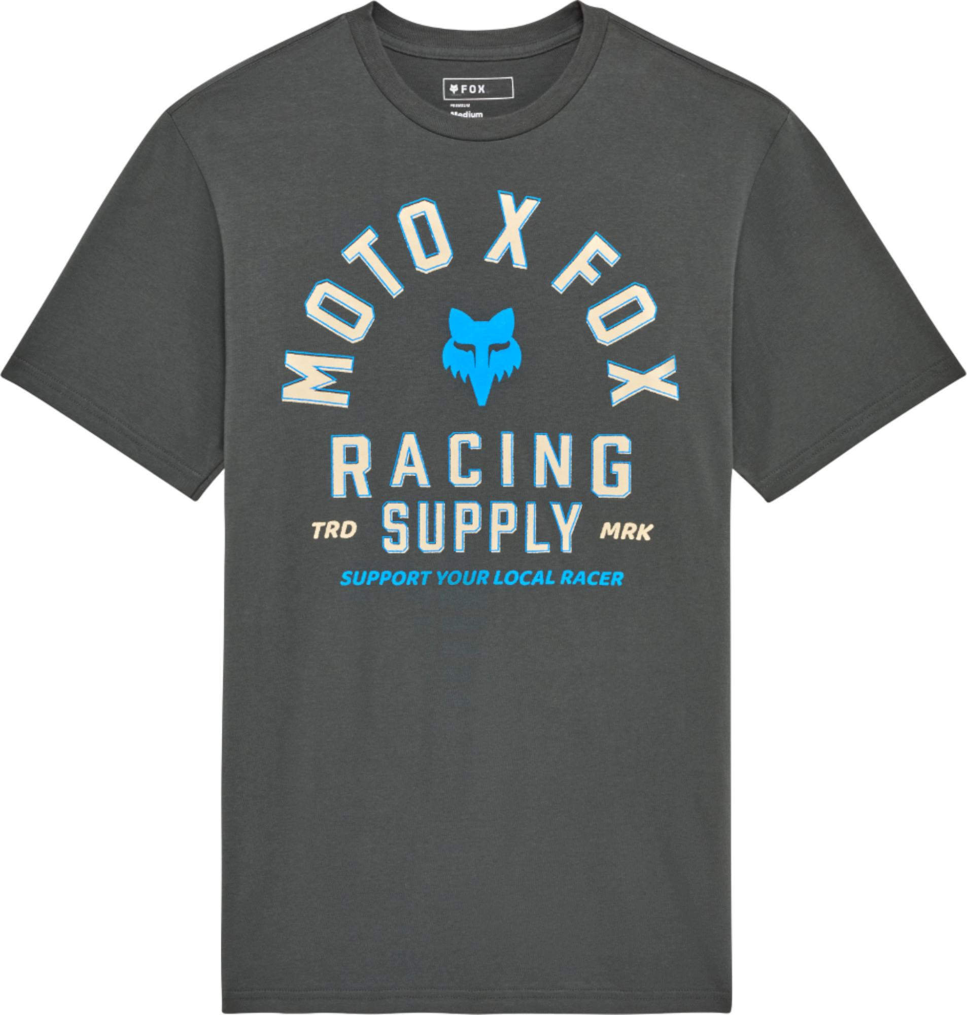 FOX Local Racer Premium T-shirt grå/blå 2XL Figur 1