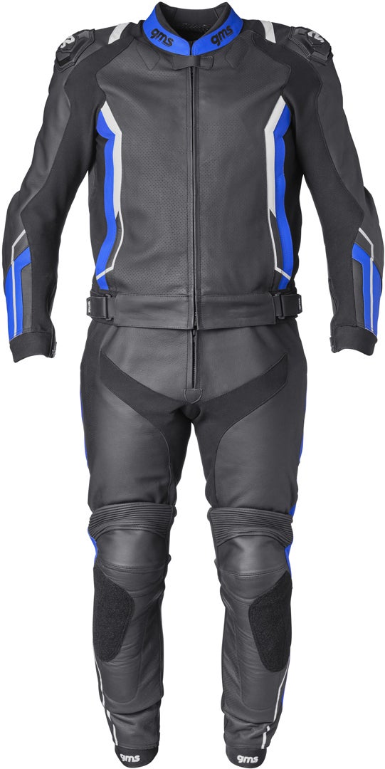 GMS GR-1 Two Piece Motorcycle Leather Suit-image-319591349