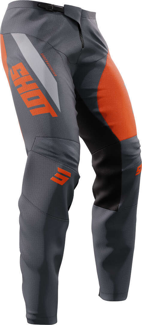 Shot Devo Star Motocross Hose grau/orange 32 Abbildung 2