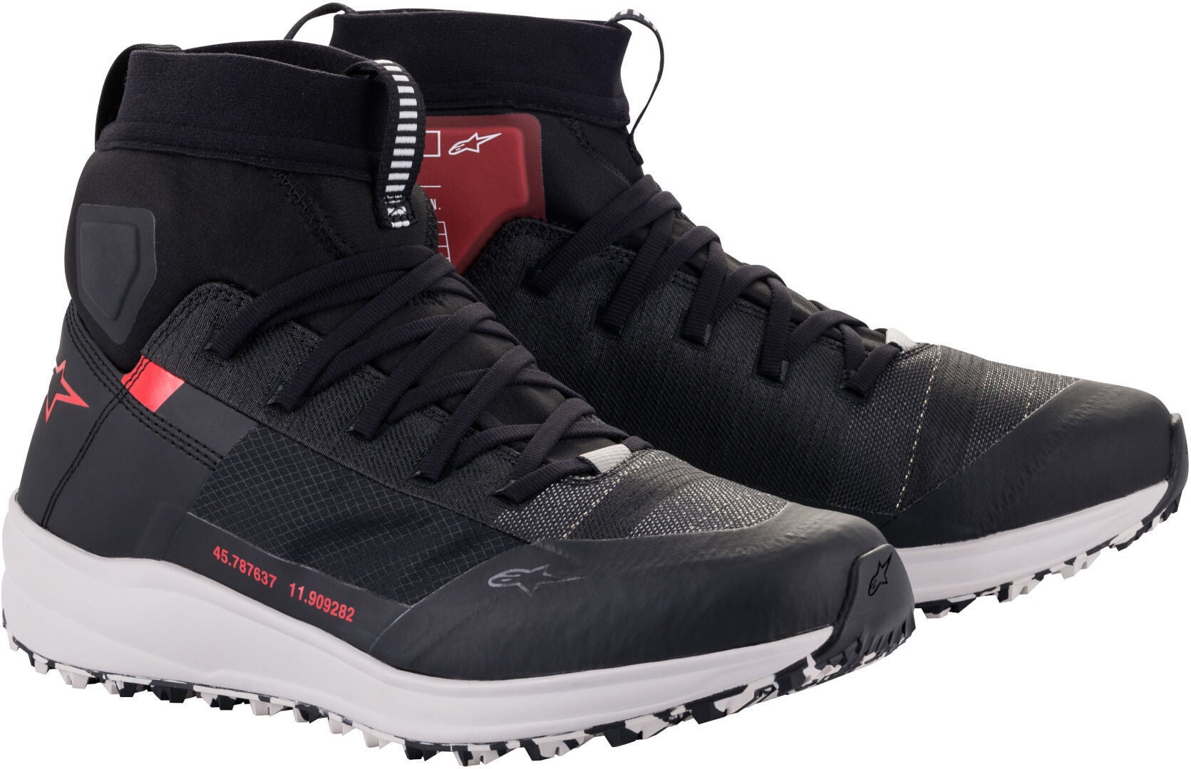 Alpinestars Speedforce Motorcykel sko sort/hvid/rød 11,5 (45) Figur 1