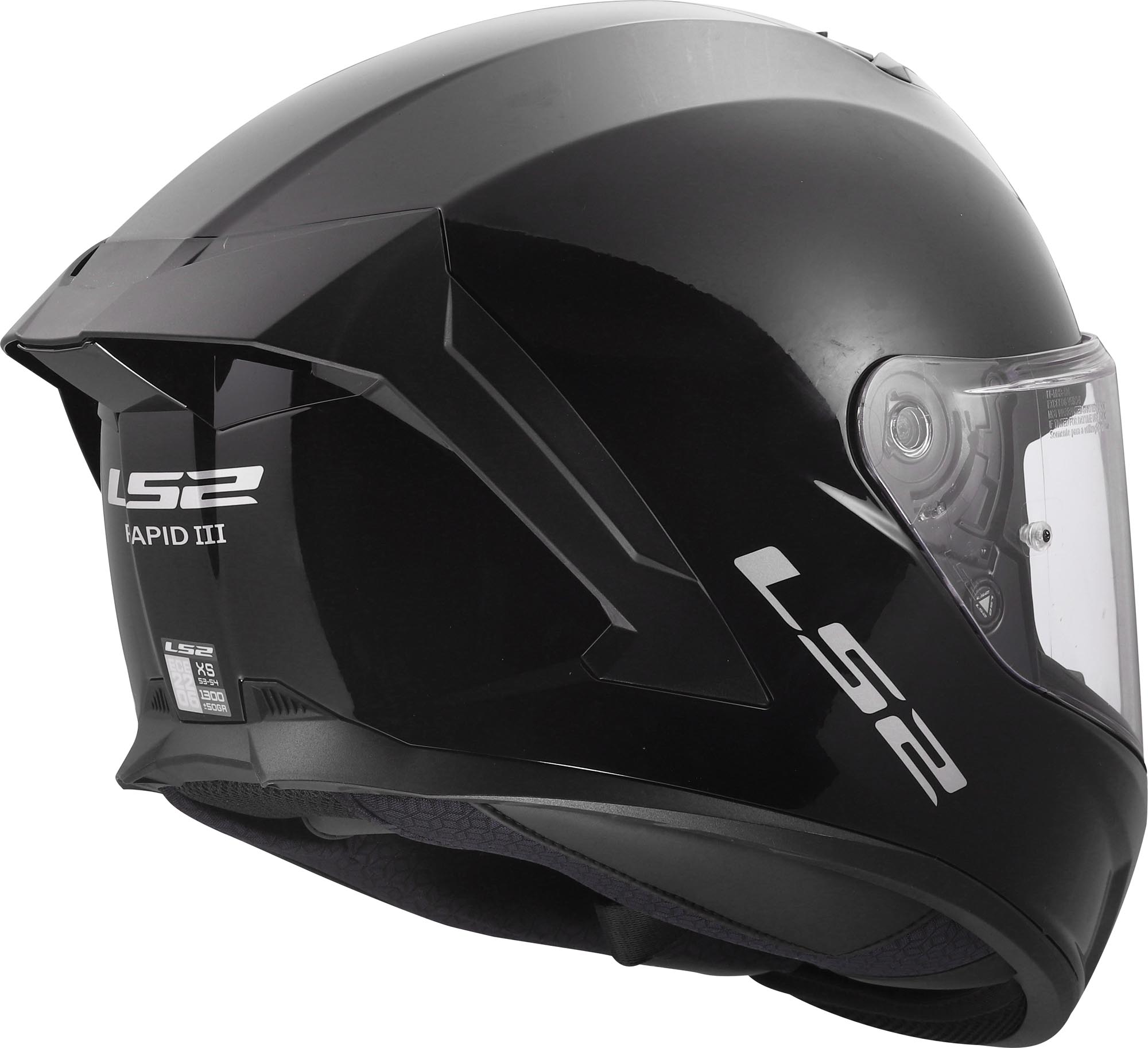 LS2 FF820 Rapid III Helm schwarz L (59/60) Abbildung 5