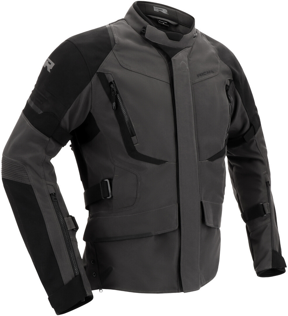 Richa Cyclone 2 Gore-Tex waterproof Motorcycle Textile Jacket dark grey/black XL Figure 1