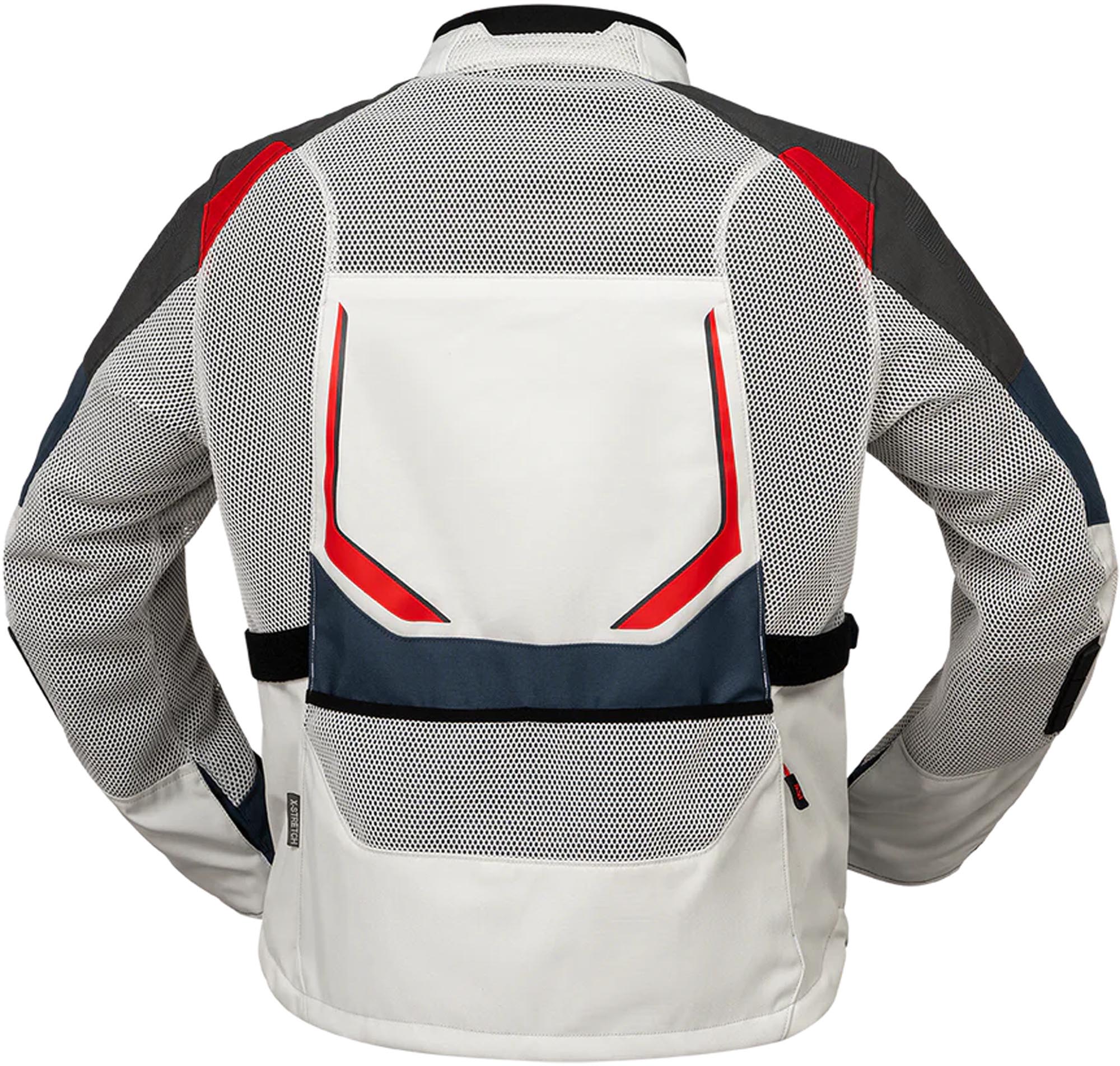 IXS Tourster-Big Air 1.0 Mesh Motorcycle Textile Jacket grey/blue/red/sand M Figure 2