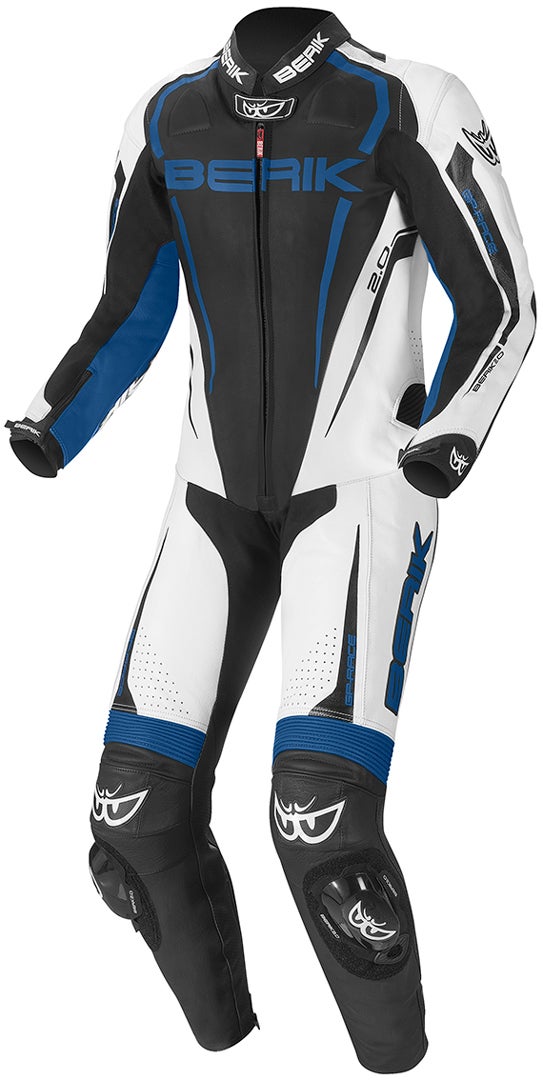 Berik Race-X Ét stykke læderdragt sort/hvid/blå 52 Figur 1