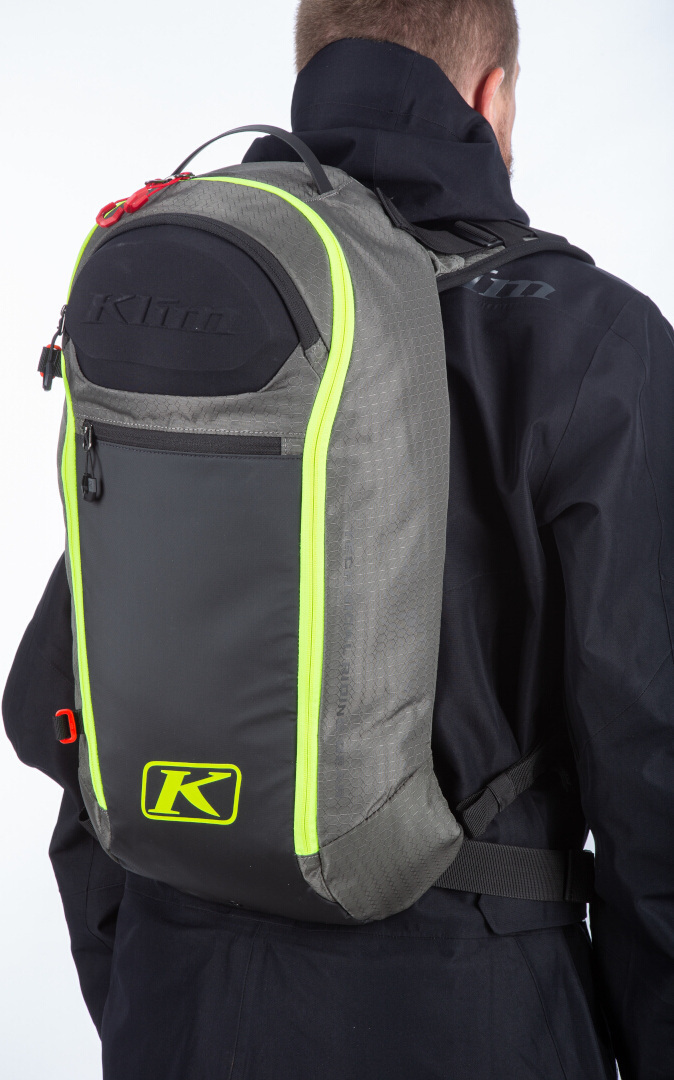 Klim Krew 16 2023 Rucsacul cu snowmobile Negru/gri/neon Figura 4