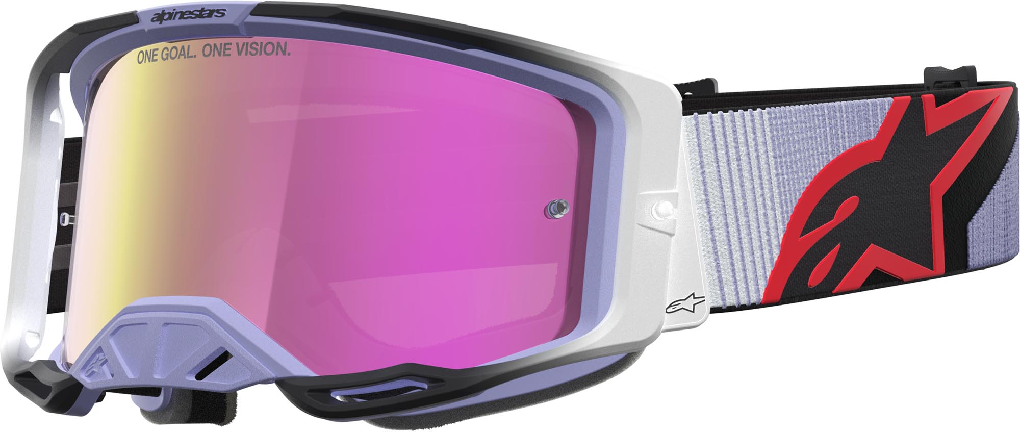 Alpinestars Vision 8 Maven Mirror Motocrossglasögon lila/svart Figur 1