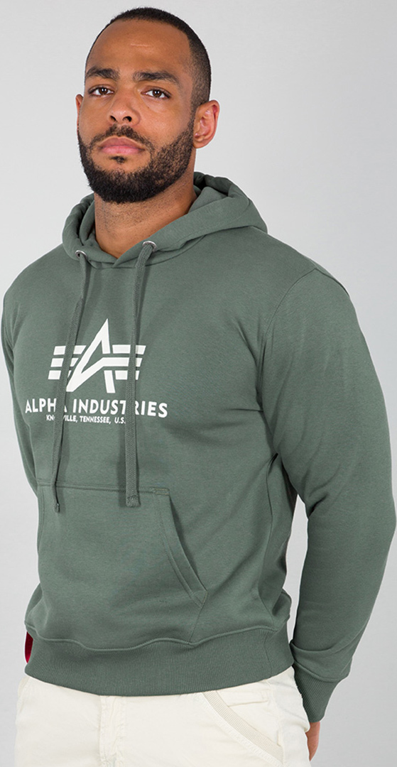 Alpha Industries Basic Hoodie verde 3XL Figura 1
