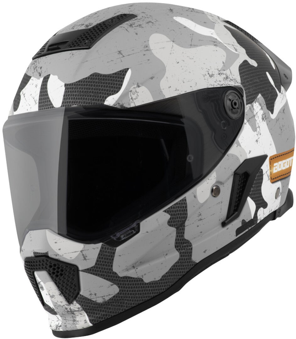 Bogotto Rapto Camo Hjelm hvid mat/grå M Figur 18